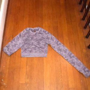 Gymshark camo crop top